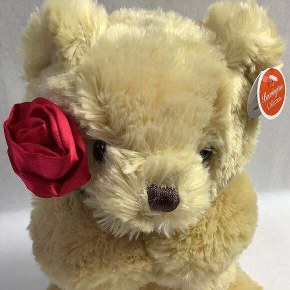 Bearington Collection Remington Bear Holding Lovely Rose - Sitting Bear 10" NWT - Picture 2 of 7